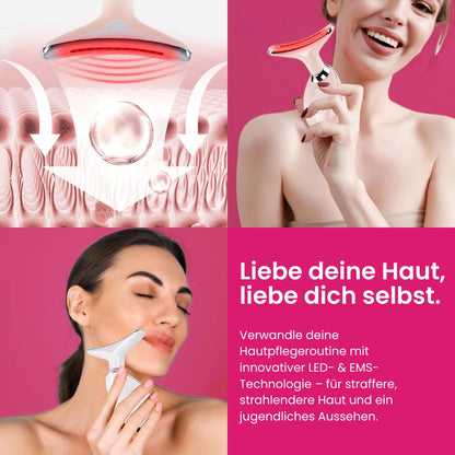 EMS & LED Lifting-Massager für jugendliche Haut